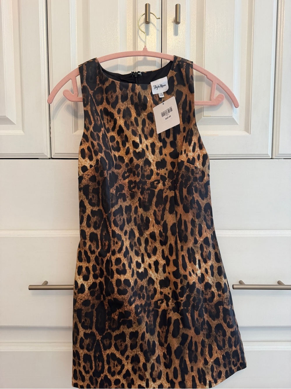 Sky to moon Leopard Print Dress - Brown